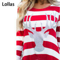 Lollas ลายคริสต์มาสกวางแขนยาวสไตล์ยูเนี่ยนแจ็ค