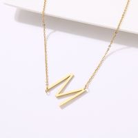 【DT】hot！ 316L Large SIZE 26 Letters Necklace Pendant Collar Initial Necklaces Jewelry Gifts NO Fade