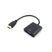 อะแดปเตอร์แปลง HDMI ตัวผู้เป็น VGA ตัวเมีย,สายแปลงสัญญาณเป็นอะนาล็อก1080P สำหรับพีซีแล็ปท็อปทีวีเป็นโปรเจ็คเตอร์