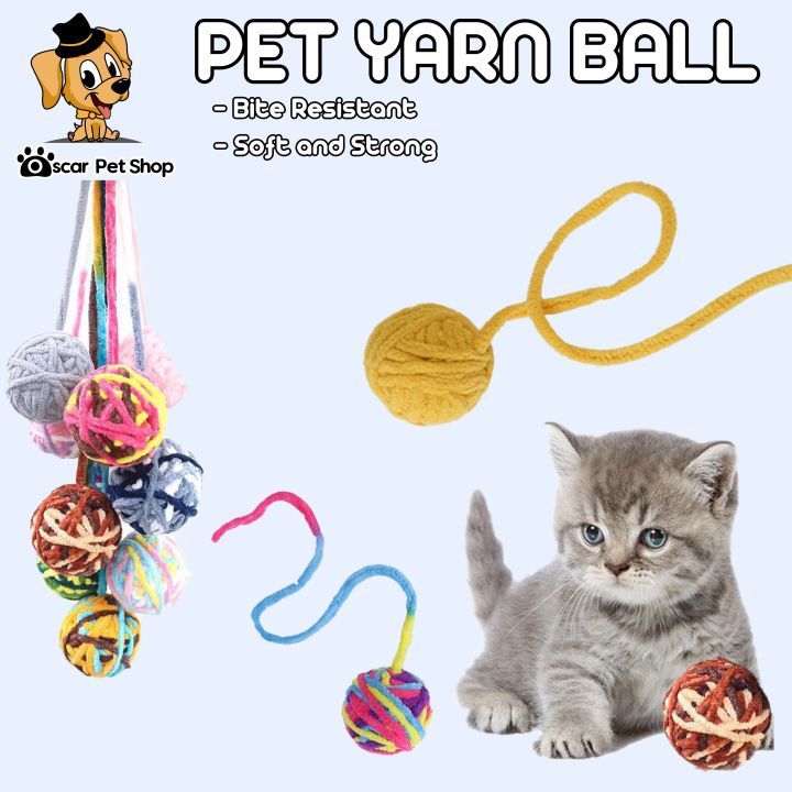 Cat Toys,wool Ball,hanging Ball With Built-in Bell Promotes