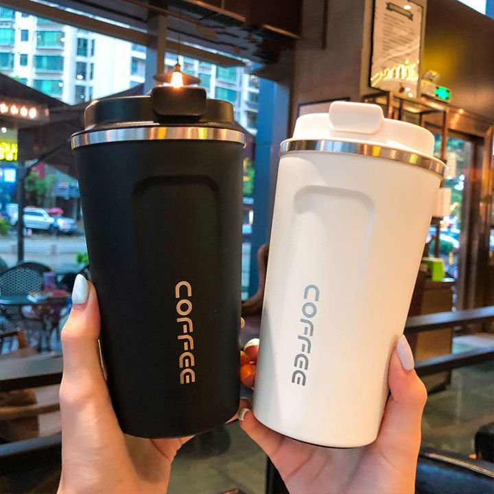 380ML Coffee Cup High Temperature Resistant Leakproof Travel Mug