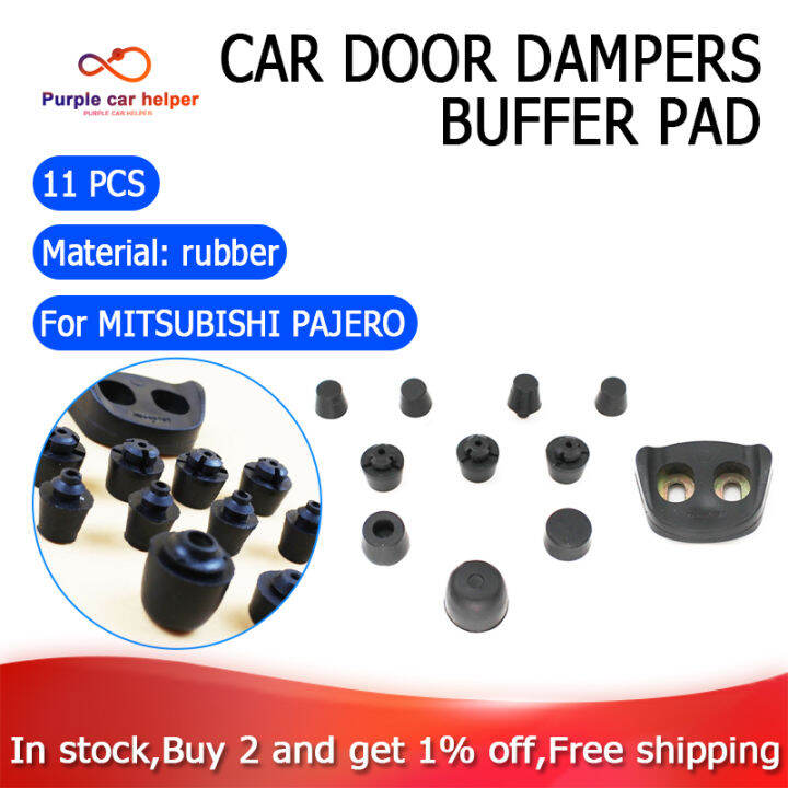 [In stock][COD]11Pcs Car Door Dampers Buffer Pad Bump Stop Shock Rubber