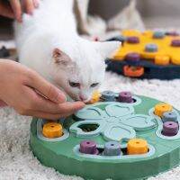 【JCHEN pet supplie】 Dog PuzzleSlow Feeder Interactive IncreaseIQ Food Dispenser ช้ากินชามกันลื่น Pet Cat Dogs Training Game