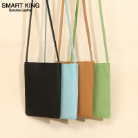 Smart King New Soft Sling Shoulder Bags For Women Genuine Cow Leather Simple Ladies Crossbody Bags Multifunction Casual Girl Phone Bag Coin Purse