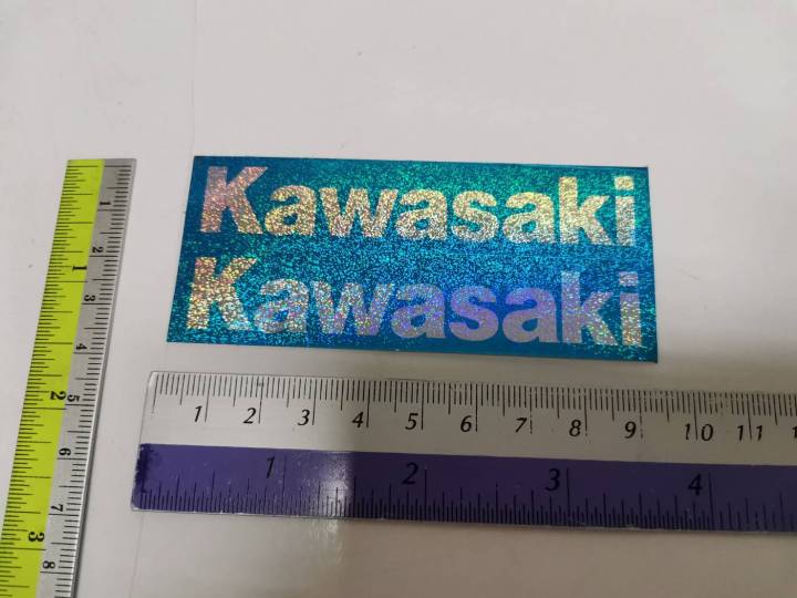 สติ๊กเกอร์-คำว่า-kawasaki-คาวาซากิ-สี่เหลี่ยม-sticker-ติดรถ-แต่งรถ-สวย-ติดรถมอเตอร์ไซด์-ติดมอเตอร์ไซด์-คาวา-kawa