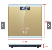 Electronic weight scale SE (26ซม*26ซม*2ซม) เครื่องชั่งน้ำหนักดิจิตอล 0.1-180KG แสดงอุณหภูมิ มีให้เลือก4สี ที่ชั่งน้ำหนัก ตาชั่ง ตาชั่งน้ำหนัก ของแท้