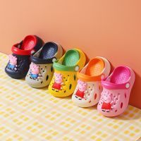 Peppa Pig New Cute Non-slip Cartoon Garden Shoes Kids Slippers Baby Boy Girl Shoes Comfortable Summer Outdoor Children Sandals