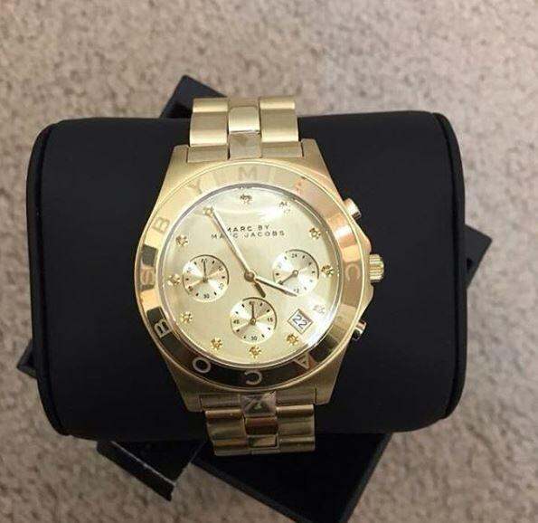 M.A.R.C J.A.C.O.B.S MBM3101 Ladies Blade Chronograph Gold Metal