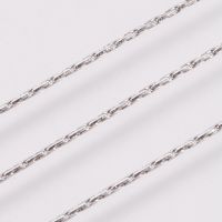 1m 3.28 Feet 304 Stainless Steel Cardano Chains Soldered Stainless Steel Color 0.8mm