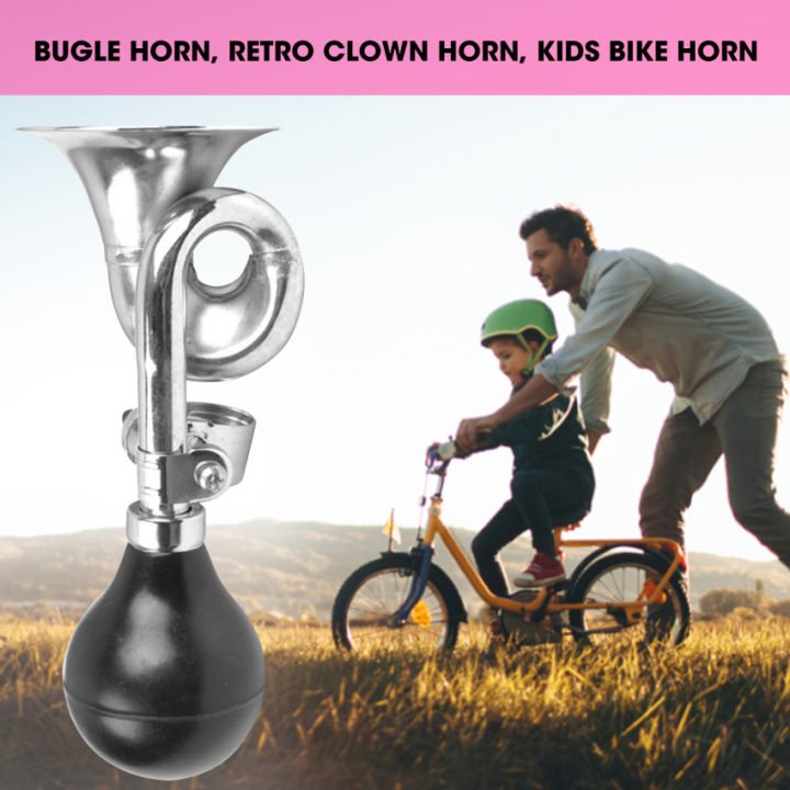bugle-ฮอร์น-ฮอร์นตัวตลกย้อนยุค-แตรจักรยานเด็ก-ลำโพงบิดโลหะวินเทจคลาสสิกลำโพงไซเรนแตรหอยทากสำหรับยานพาหนะจักรยานกอล์ฟรถเข็น