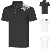 Pxg Summer New Style Golf Mens Clothing Breathable Quick-Drying Short-Sleeved T-Shirt Outdoor Sports Jersey Top Men Shorts