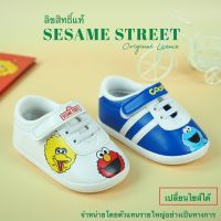 ลิขสิทธิ์แท้ Sesame Street รองเท้าผ้าใบเด็ก หนังนุ่มพรีเมี่ยม รองเท้าเด็กผู้หญิง รองเท้าเด็กผู้ชาย รองเท้าเด็ก 1-5 ขวบ