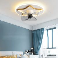 Nordic restaurant Ceiling fan with lights remote control smart living room decoration lamparas Pendant lights Exhaust Fans