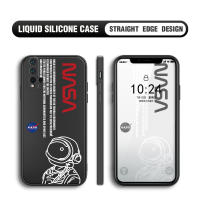 UCUC เคสโทรศัพท์เคสสำหรับ Huawei Nova 5T Nova 5i Pro Nova 3 3i Nova 4เคสสำหรับเด็กผู้ชายแฟชั่น NASA Space Case Original Square Liquid ซิลิโคนคลุมทั้งหมดกล้องเคสป้องกันทนแรงกระแทกผู้หญิง