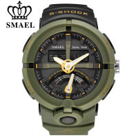 2021SMAEL Brand Fashion Men Sports Quartz Wristwatches Mens Electronic Dual Display LED Digital Watch Man Watches relogio masculino