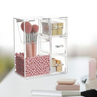 Makeup Organizer For Cosmetic Acrylic Jewelry Organizer Cosmetic Brush Holder With Dustproof Lid Organizer Desktop Container