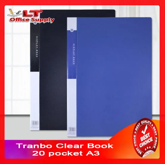 20 Pockets 40 Pages each Clear Book NonRefillable Presentation Display Book Size A3 Lazada PH
