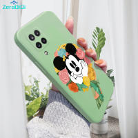 ZeroQiQi เคสโทรศัพท์สำหรับ Samsung Galaxy,เคสมิกกี้เมาส์ M12 M10 M02 M21ลายการ์ตูน M22เคสป้องกันทนแรงกระแทกกล้องคลุมทั้งหมดน้ำทรงสี่เหลี่ยมของแท้