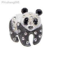 CINDY XIANG Black And White Color Panda Brooch Unisex Fashion Animal Design Rhinestone Jewelry High Quality New 2020