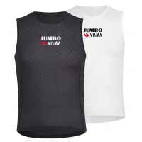 （Good baby store） Jumbo Visma Summer Cycling Keep Dry Warm Mesh Vest Bicycle Undershirt White Cycling Sleeveless Vests Clothing Jersey Bike Sports