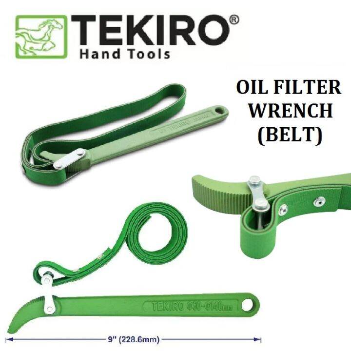 Tekiro Kunci Filter Oli Model Sabuk Kulit Oil Filter Wrench Inch Belt Pembuka Filter