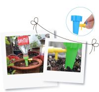 หัวน้ำหยด รดน้ำต้นไม้ แบบใช้กับ ขวดพลาสติก จำนวน 12 ชิ้น Automatic Drip Irrigation Watering Devices [12 pieces]