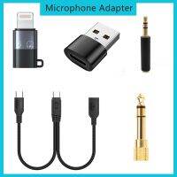 Wireless Microphone Adapter 3.5mm 4pin To 3pin To 6.5mm 6.35mm Type C USB C To USB To For IOS Sound Card OTG Adapter For K35 Mic Cables Converters