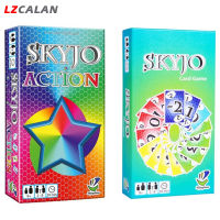 เกมบัตรปฏิบัติการ LZCA Skyjo เวอร์ชั่นภาษาอังกฤษเกมกระดานอุปกรณ์ประกอบฉากแบบโต้ตอบสำหรับพบปะครอบครัว