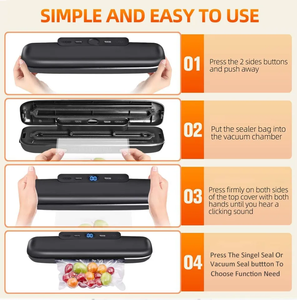 Food Vacuum Sealer Automatic 220V Vacuum Packaging Machine Z-21 Vacuum  Sealing For Food Vacuum Sealer with 10Pcs Bags