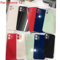 【☊HOT☊】 diyi45718 5ชิ้นคุณภาพสูงหลุมใหญ่ฝาครอบแก้วด้านหลังสำหรับ Iphone 12 Mini 12 Pro Max 12pro 12 Mini ปลอกหุ้มช่องหลังรูใหญ่