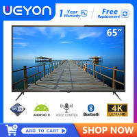 WEYON 65 "Smart TV, Black Slim Bezel หน้าจอ 4k Ultra Clear หน่วยความจำ 1.5 + 8G รับประกันหนึ่งปี