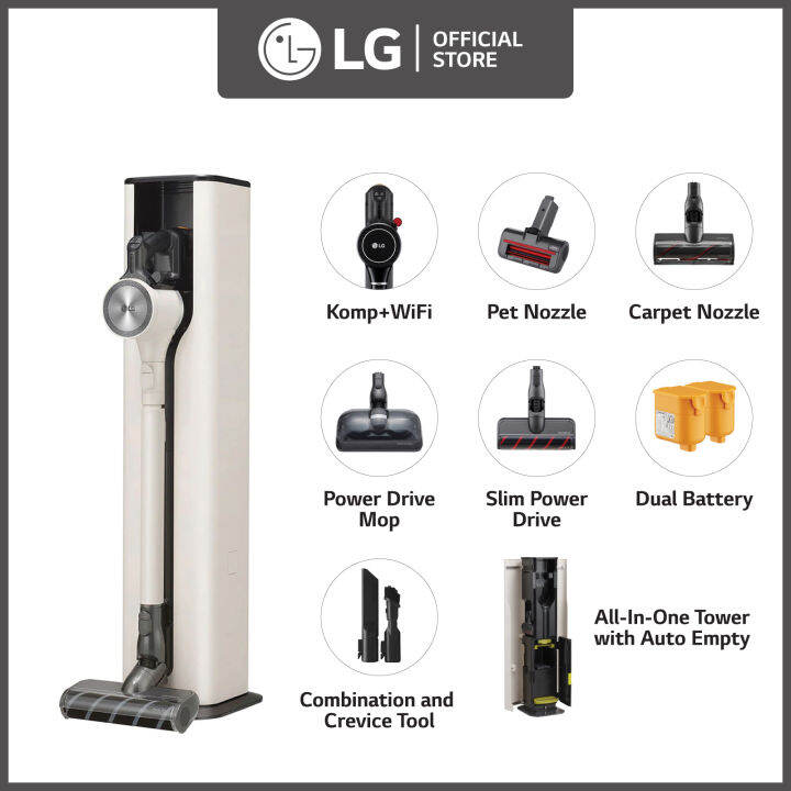 [new] Lg Cordzero™ Cordless Handstick Vacuum With All In One Tower™ A9t