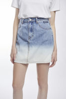 ESP กระโปรงไล่สีผ้าเดนิม ผู้หญิง | Ombre Denim Skirt | 06074