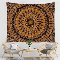 Indian Mandala Tapestry Wall Hanging Sandy Beach Throw Rug Blanket Camping Tent Travel Mattress Bohemian Tapestries