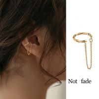 1 PC Punk Ear Clip Long Tassel Earrings for Women Zircon Ear Cuff Earring Ear Line Fashion Jewelry Gift