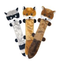 Squeak Dog Plush Toys Pet Animal Plush Squirrel Dog Toys Dog Chew Whistling Bite Resistance Puzzle Toys Pet Supplies Dog Toys