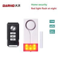 Darho Red Flash Home Shop Security Bell With Sound Window Door Magnet Sensor Detector Wireless Alarm System+Remote Controller