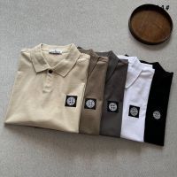 【 Stock 】【 Free shipping 】23ss new Stone Islandˉ POLO shirt classic business embroidery chapter mens and womens short-sleeved crewneck advanced edition