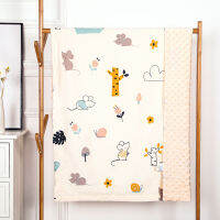 ขนาดใหญ่ Milky Cartoon Dino Cotton พรมเด็กวัยหัดเดิน,เด็ก Thermal Sugan สำหรับ All Seasons,ผ้าห่มเด็ก,Baby Travel ผ้าห่มรถเข็นเด็ก