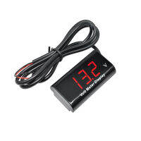 IPX6 โวลท์มิเตอร์ (กันน้ำ) รถมอเตอร์ไซด์ Digital Voltmeter DC 3-18V LED Display Waterproof Meter Motercycle