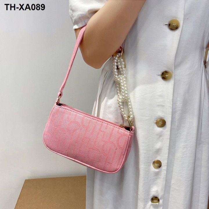 female-bag-2021-new-one-shoulder-alar-packet-network-red-pink-cowboy-pearl-chain-contracted-fashion-laptop-bag