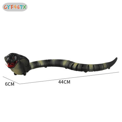 CYF Rattle Snake Toy Realistic Rechargeable Rattlesnake With Remote Control Horror Tricky Desktop Party Game