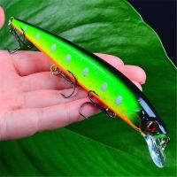 1Pcs Lifelike Wobbler Fishing Lure 3D Eyes 14cm/18.5g Minnow Artificial Hard Bait Fishing Tackle Floating Lure with 6 Hooks