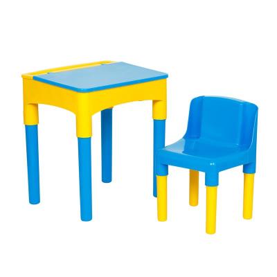 Furradec ชุดโต๊ะเด็กและเก้าอี้ RONNY สีฟ้า-เหลือง