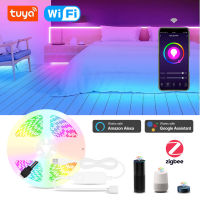 Zigbee RGBW USB Led Lights Tuya Wifi led strip RGBW RGBWW Led Lamp Work With Alexa Assitant For Home Back Lighting