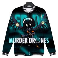 WAMNI Murder Drones Jacket เสื้อสเวตเชิ้ตฮิปฮอปใหม่แฟชั่นพิมพ์ลาย Jaket Baseball เสื้อผ้าคอสเพลย์ชุดเบสบอลโพลีเอสเตอร์100