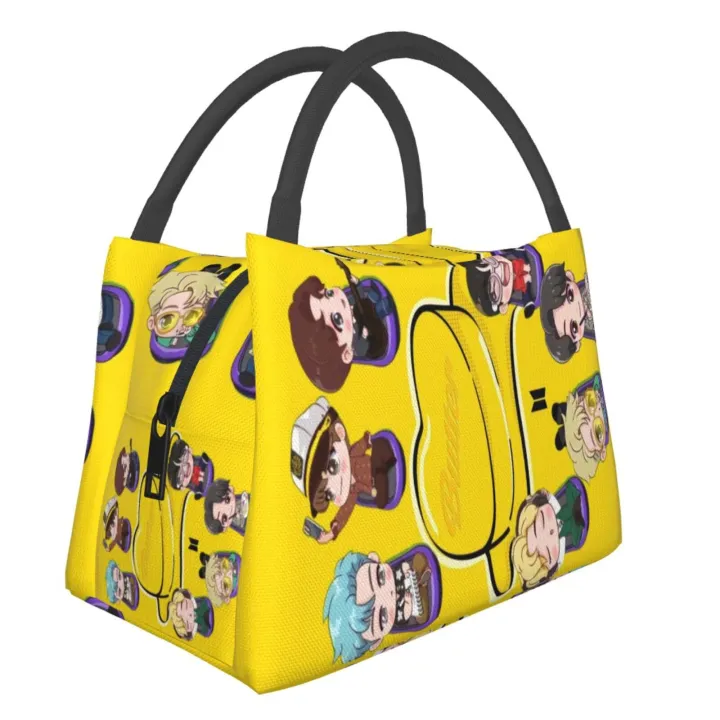 【In Stock】 Tiny Tan BTS Lunch Bag Portable School Lunch Box Student