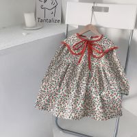 2-8T Princess Flower Girls Dresses Elegant Toddler Kid Clothes Spring Summer Floral Dress Cute Print Cotton Infant Outfit  by Hs2023