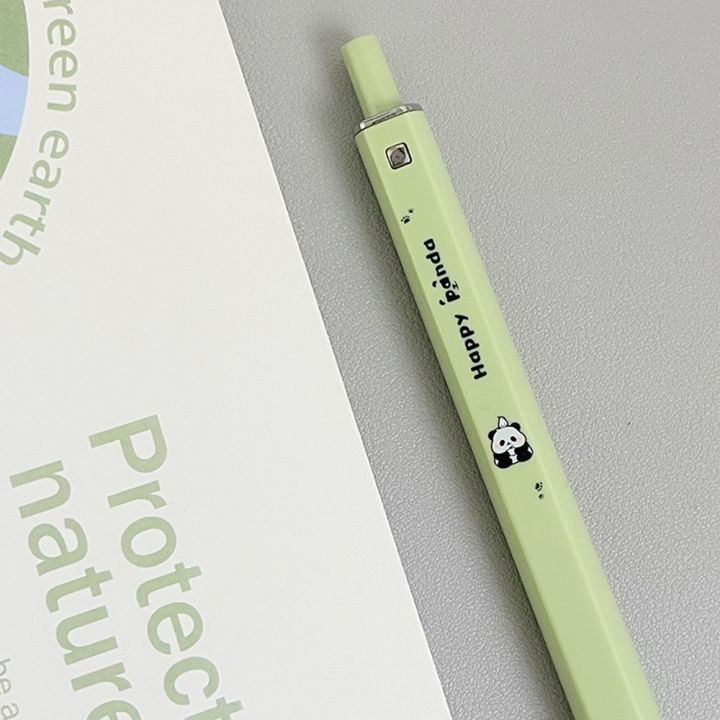 ปากกาเจลแบบกดแพนด้าปากกาสี่เหลี่ยมน่ารักสุดๆใส่ปากกาเซ็นชื่อง่ายๆ