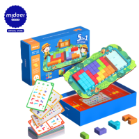 Mideer มิเดียร์ 5 in 1 jungle Tetris Block Logic Challenge ตะลุยป่าใหญ่ไปกับเตตริส 5 แบบใน 1 กล่อง